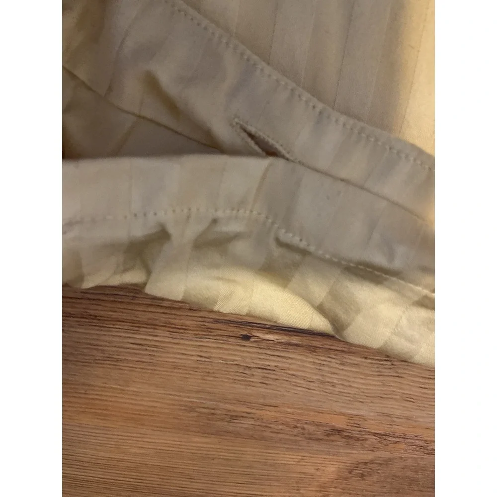 Egyptian Cotton‎ 100% Duvet Set Queen Damask Stripes In Taupe 3pc